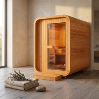 AuroraTherm Cedar Indoor Sauna — Studio Shot
