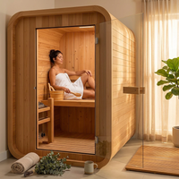 AuroraTherm Cedar Indoor Sauna — Lifestyle