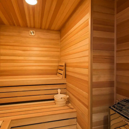 Carbon Smart Saunas - 6' x 7' x 8' - by Finnish Sauna Builders