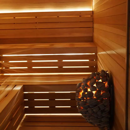 Carbon Smart Saunas - 5' x 6' x 8' - by Finnish Sauna Builders