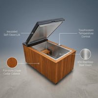 TimberChill Glacier Pro Cedar Cold Plunge — infographic