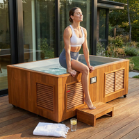 TimberChill Glacier Pro Cedar Cold Plunge — Lifestyle