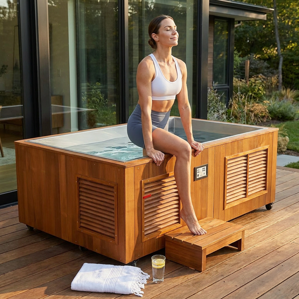 TimberChill Glacier Pro Cedar Cold Plunge